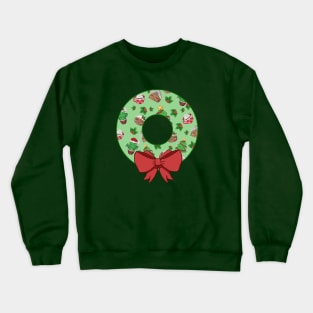 Holiday Christmas Wreath Crewneck Sweatshirt